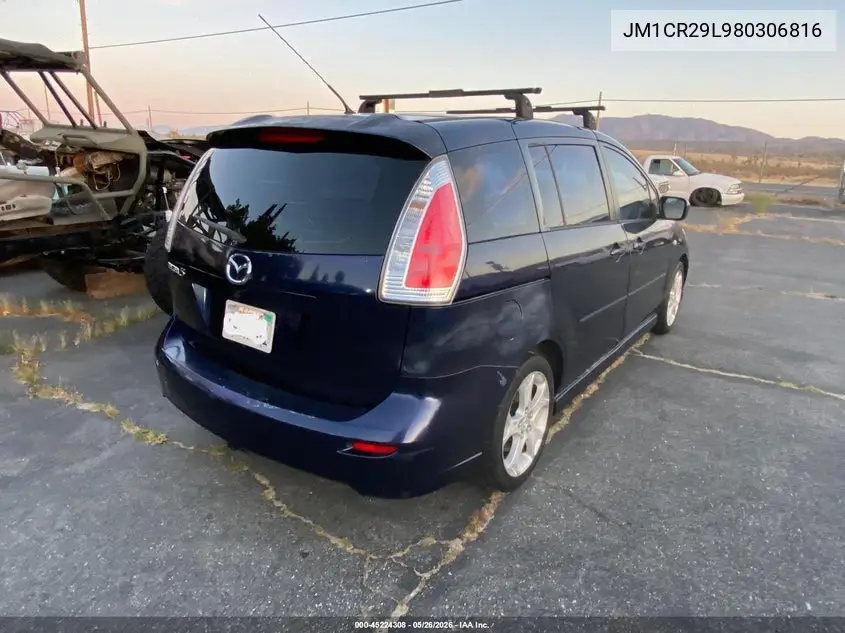 2008 Mazda Mazda5 Sport VIN: JM1CR29L980306816 Lot: 45224308