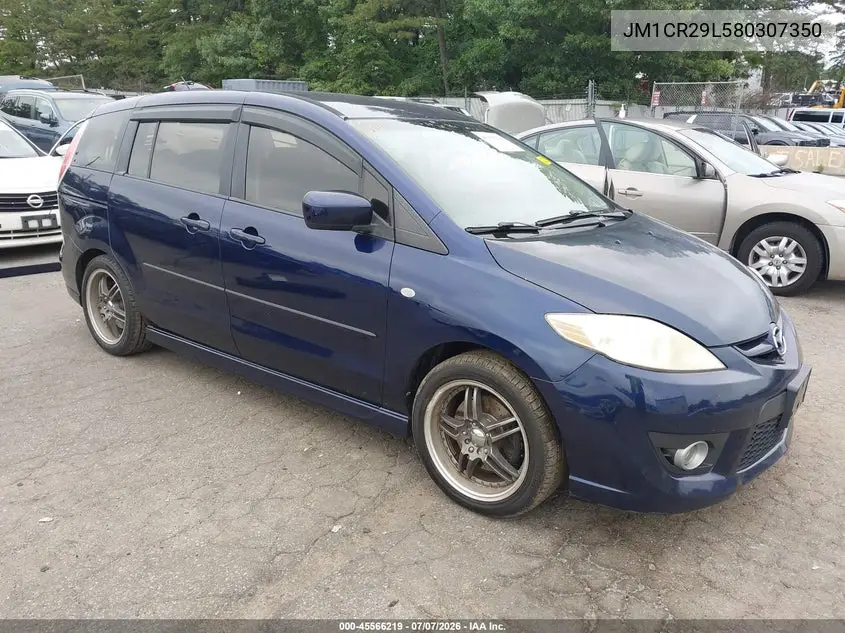 2008 Mazda Mazda5 Sport VIN: JM1CR29L580307350 Lot: 45566219