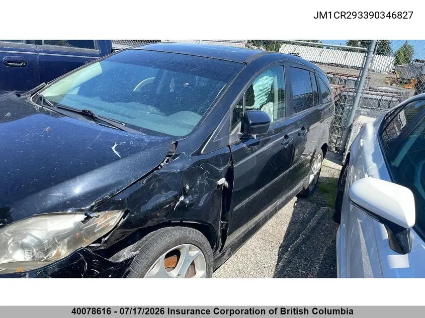 2009 Mazda 5 VIN: JM1CR293390346827 Lot: 40078616