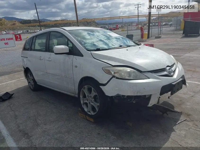 2009 Mazda Mazda5 Sport VIN: JM1CR29L190345658 Lot: 45214366