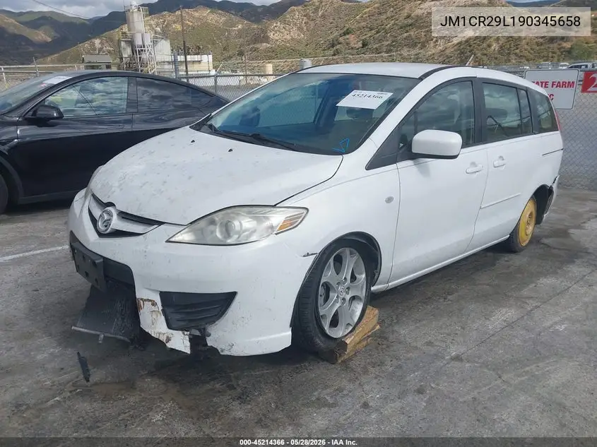 2009 Mazda Mazda5 Sport VIN: JM1CR29L190345658 Lot: 45214366