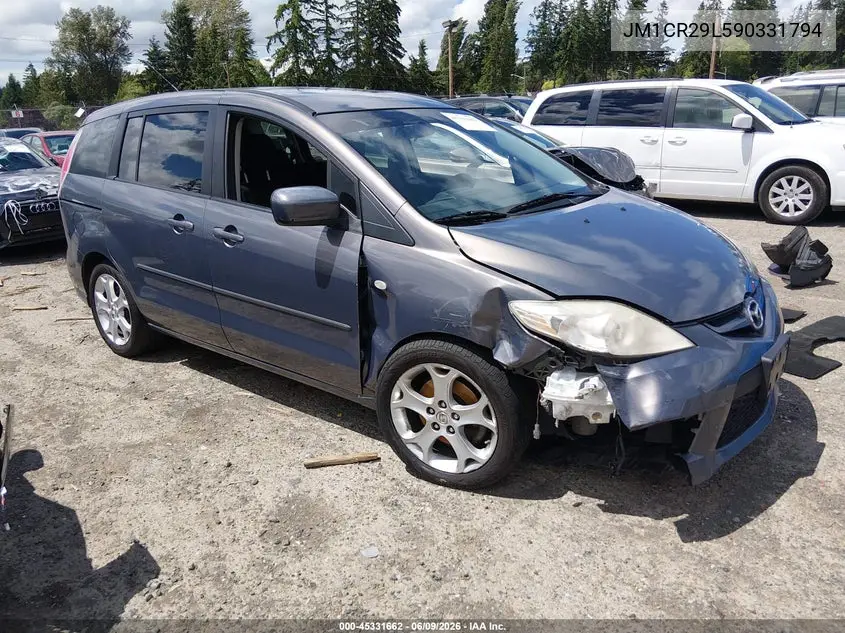 2009 Mazda Mazda5 Sport VIN: JM1CR29L590331794 Lot: 45331662
