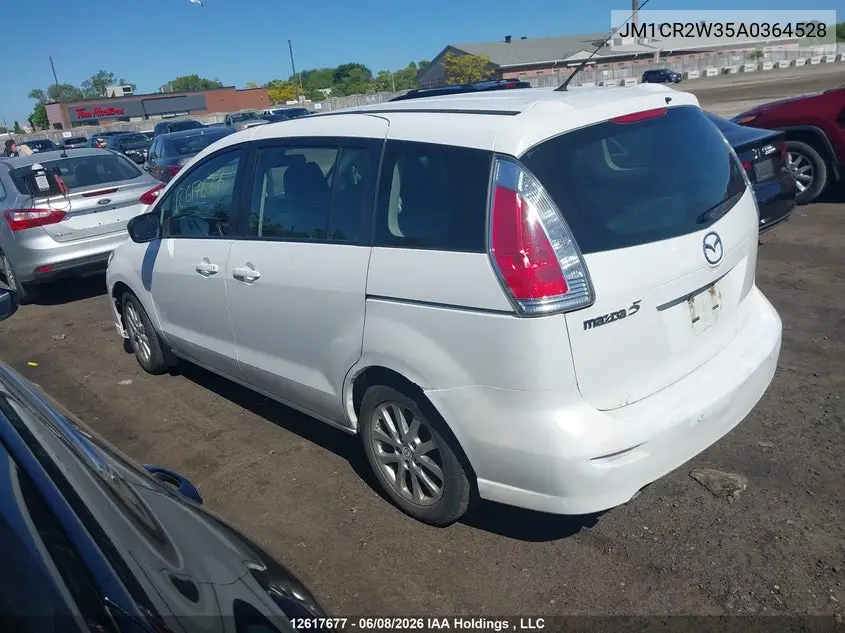 2010 Mazda 5 VIN: JM1CR2W35A0364528 Lot: 12617677