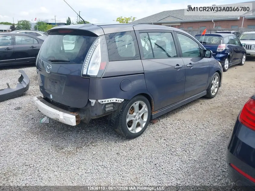 2010 Mazda Mazda5 Gs/Gt VIN: JM1CR2W33A0366780 Lot: 12636113