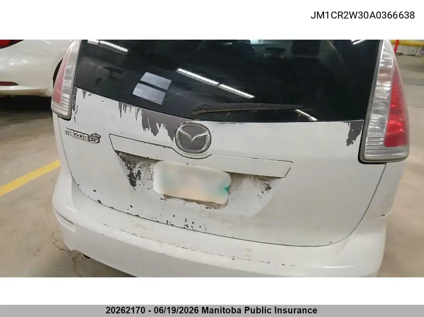 2010 Mazda 5 Mazda Gs VIN: JM1CR2W30A0366638 Lot: 20262170