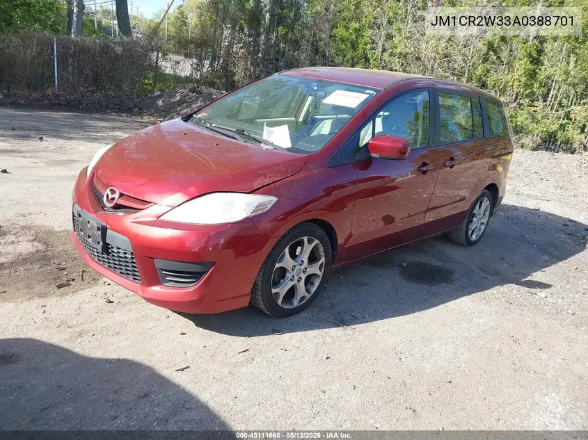 2010 Mazda Mazda5 Sport VIN: JM1CR2W33A0388701 Lot: 45111660