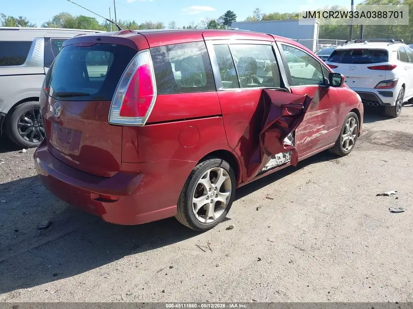 2010 Mazda Mazda5 Sport VIN: JM1CR2W33A0388701 Lot: 45111660