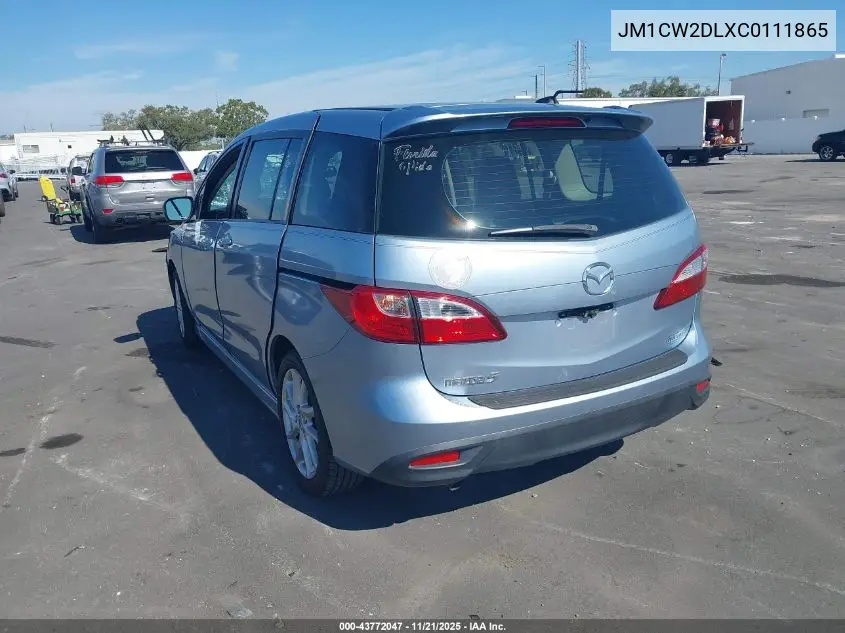 2012 Mazda Mazda5 Grand Touring VIN: JM1CW2DLXC0111865 Lot: 43772047