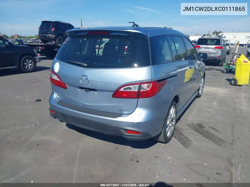 2012 Mazda Mazda5 Grand Touring VIN: JM1CW2DLXC0111865 Lot: 43772047