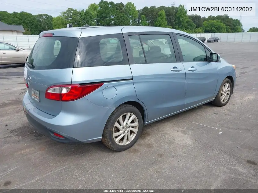 2012 Mazda Mazda5 Sport VIN: JM1CW2BL6C0142002 Lot: 44997943