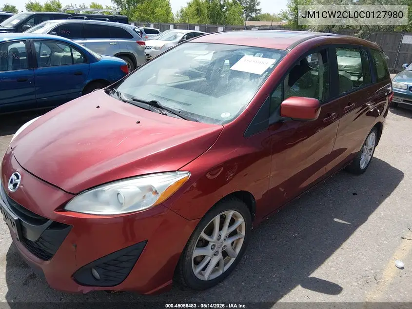 2012 Mazda Mazda5 Touring VIN: JM1CW2CL0C0127980 Lot: 45058483