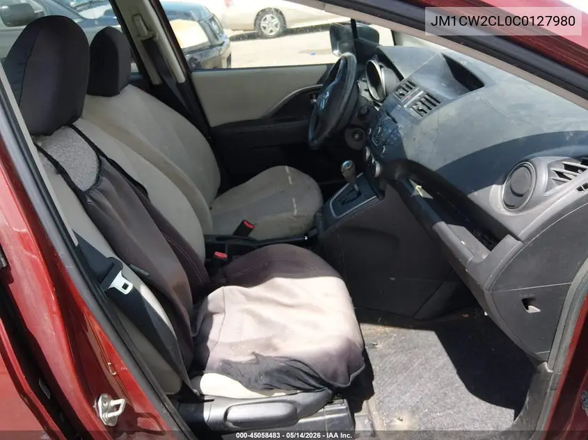 2012 Mazda Mazda5 Touring VIN: JM1CW2CL0C0127980 Lot: 45058483