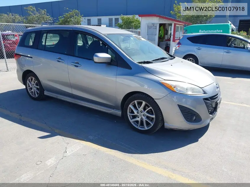 2012 Mazda Mazda5 Touring VIN: JM1CW2CL5C0107918 Lot: 45140485