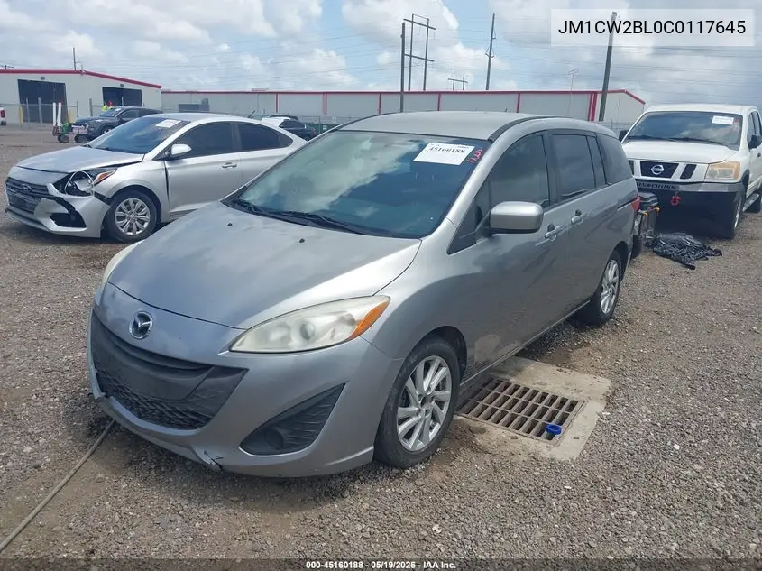 2012 Mazda Mazda5 Sport VIN: JM1CW2BL0C0117645 Lot: 45160188