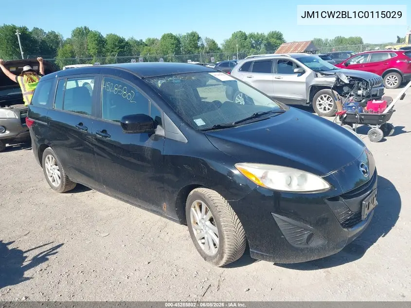 2012 Mazda Mazda5 Sport VIN: JM1CW2BL1C0115029 Lot: 45285802