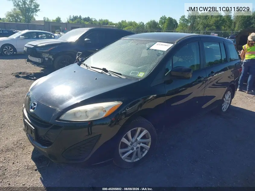 2012 Mazda Mazda5 Sport VIN: JM1CW2BL1C0115029 Lot: 45285802