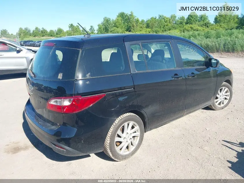 2012 Mazda Mazda5 Sport VIN: JM1CW2BL1C0115029 Lot: 45285802