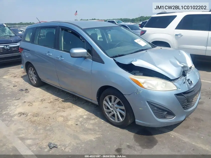 2012 Mazda Mazda5 Sport VIN: JM1CW2BL1C0102202 Lot: 45321097