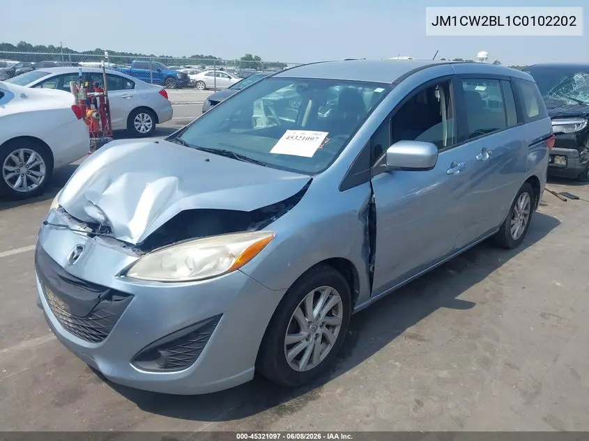 2012 Mazda Mazda5 Sport VIN: JM1CW2BL1C0102202 Lot: 45321097
