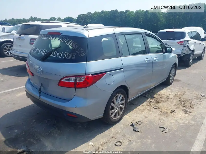 2012 Mazda Mazda5 Sport VIN: JM1CW2BL1C0102202 Lot: 45321097