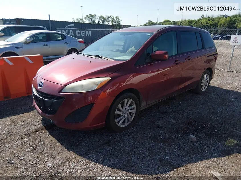 2012 Mazda Mazda5 Sport VIN: JM1CW2BL9C0120494 Lot: 45339998