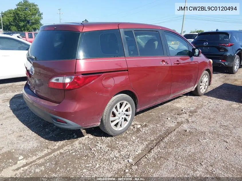2012 Mazda Mazda5 Sport VIN: JM1CW2BL9C0120494 Lot: 45339998