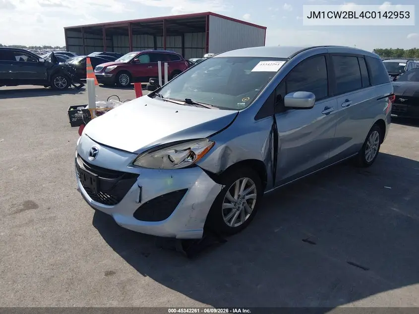 2012 Mazda Mazda5 Sport VIN: JM1CW2BL4C0142953 Lot: 45342261