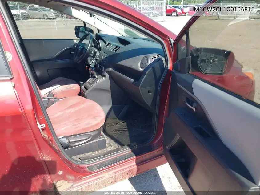 2012 Mazda Mazda5 Touring VIN: JM1CW2CL1C0106815 Lot: 45359070