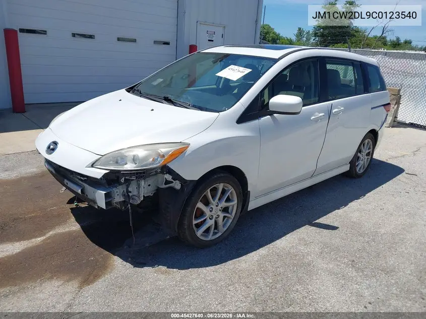 2012 Mazda Mazda5 Grand Touring VIN: JM1CW2DL9C0123540 Lot: 45427640