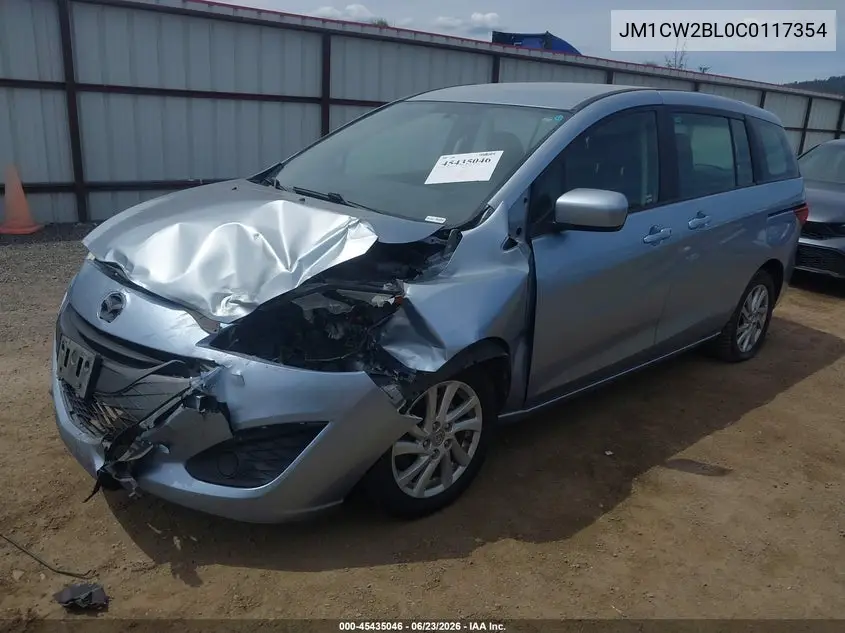 2012 Mazda Mazda5 Sport VIN: JM1CW2BL0C0117354 Lot: 45435046