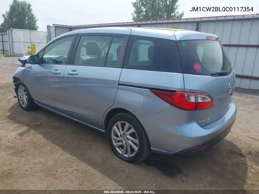 2012 Mazda Mazda5 Sport VIN: JM1CW2BL0C0117354 Lot: 45435046