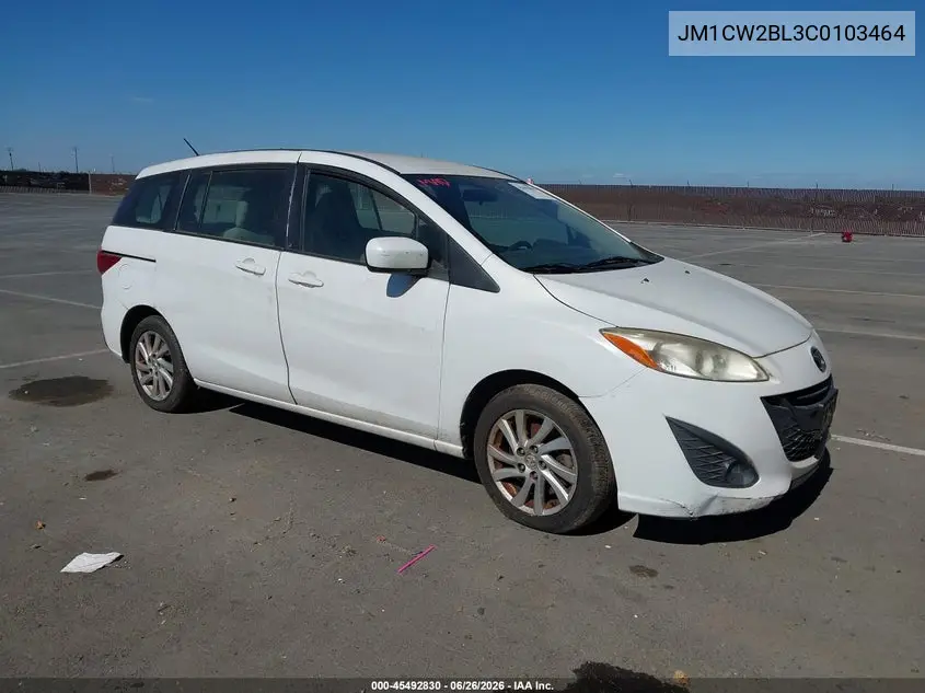 2012 Mazda Mazda5 Sport VIN: JM1CW2BL3C0103464 Lot: 45492830