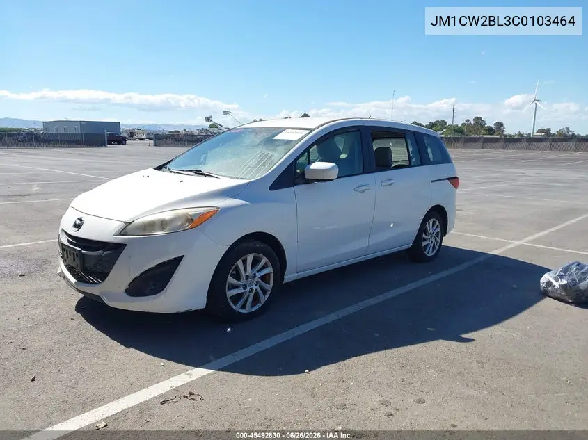 2012 Mazda Mazda5 Sport VIN: JM1CW2BL3C0103464 Lot: 45492830