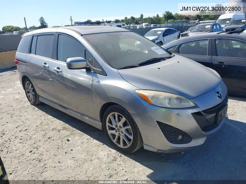 2012 Mazda Mazda5 Grand Touring VIN: JM1CW2DL3C0102800 Lot: 45547367