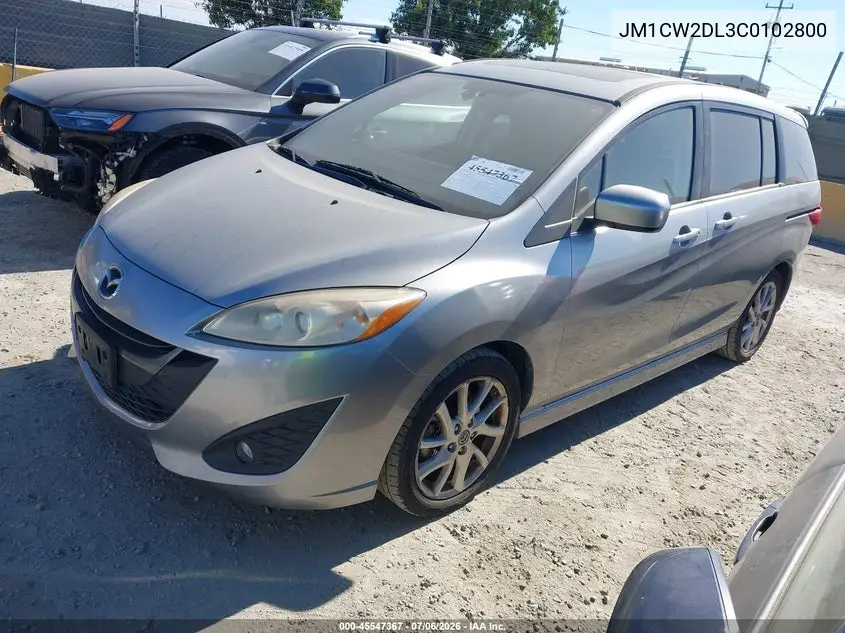 2012 Mazda Mazda5 Grand Touring VIN: JM1CW2DL3C0102800 Lot: 45547367