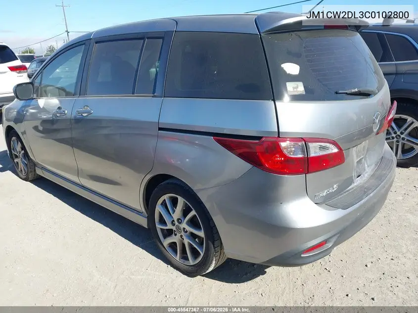 2012 Mazda Mazda5 Grand Touring VIN: JM1CW2DL3C0102800 Lot: 45547367
