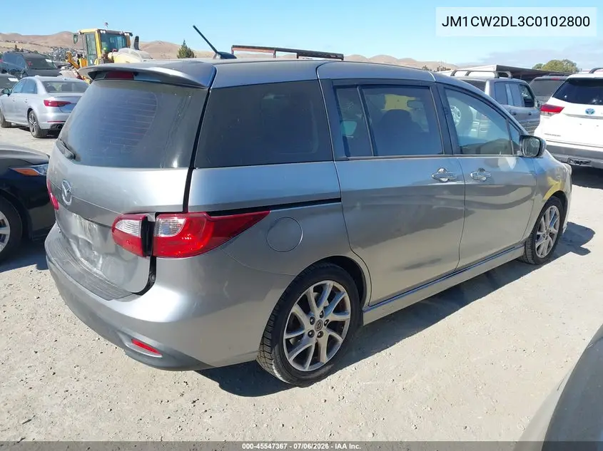 2012 Mazda Mazda5 Grand Touring VIN: JM1CW2DL3C0102800 Lot: 45547367