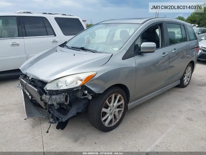 2012 Mazda Mazda5 Grand Touring VIN: JM1CW2DL8C0140376 Lot: 45580105