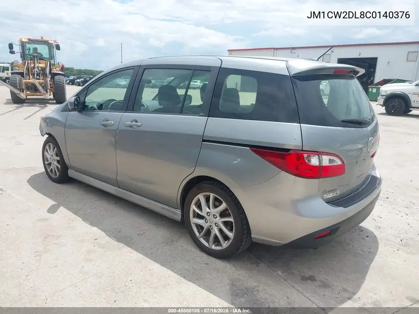2012 Mazda Mazda5 Grand Touring VIN: JM1CW2DL8C0140376 Lot: 45580105