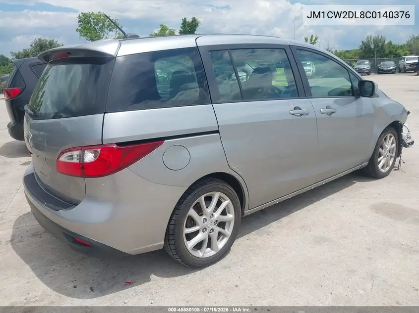 2012 Mazda Mazda5 Grand Touring VIN: JM1CW2DL8C0140376 Lot: 45580105