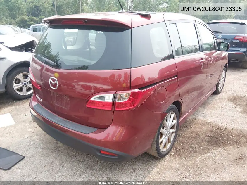 2012 Mazda Mazda5 Touring VIN: JM1CW2CL8C0123305 Lot: 45666621