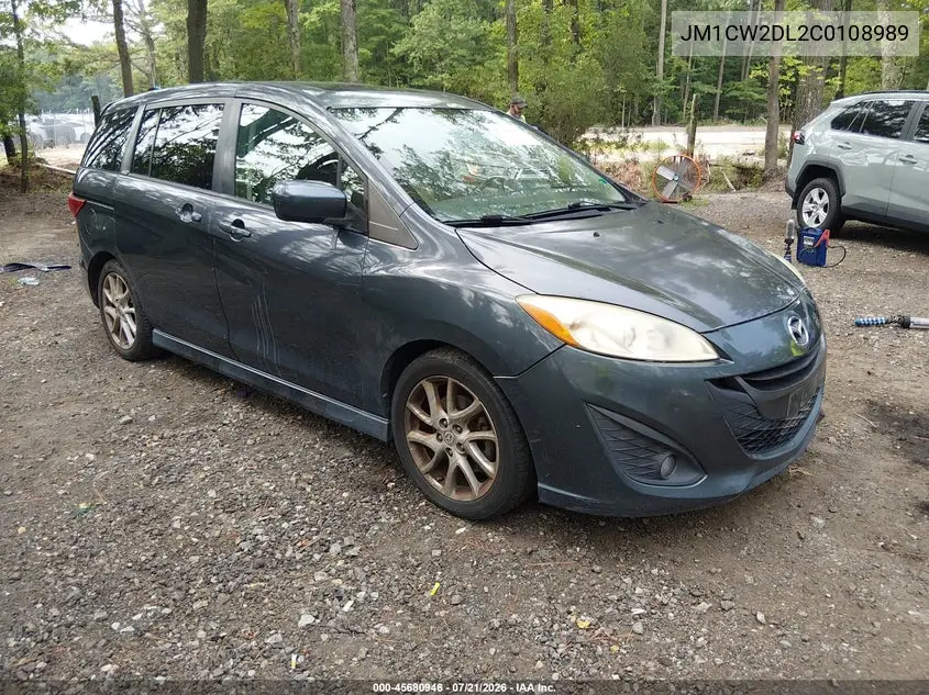 2012 Mazda Mazda5 Grand Touring VIN: JM1CW2DL2C0108989 Lot: 45680946