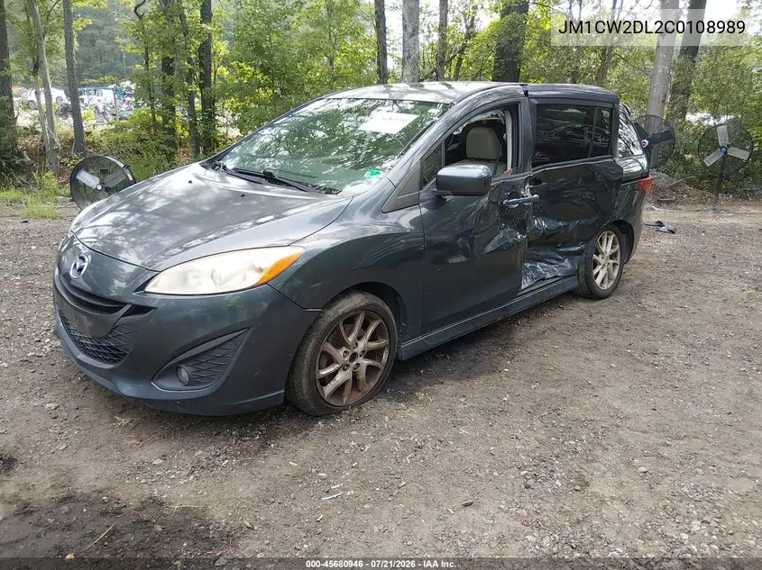 2012 Mazda Mazda5 Grand Touring VIN: JM1CW2DL2C0108989 Lot: 45680946
