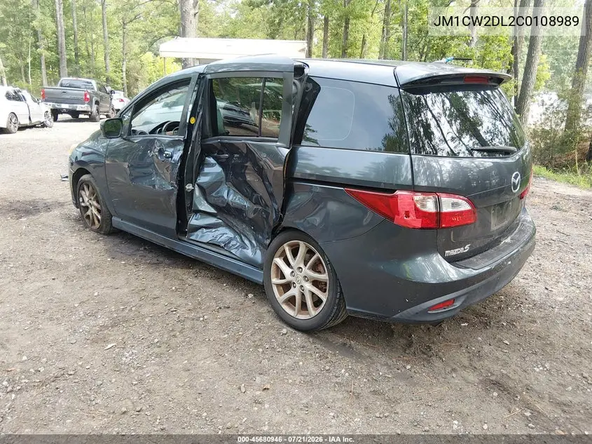 2012 Mazda Mazda5 Grand Touring VIN: JM1CW2DL2C0108989 Lot: 45680946