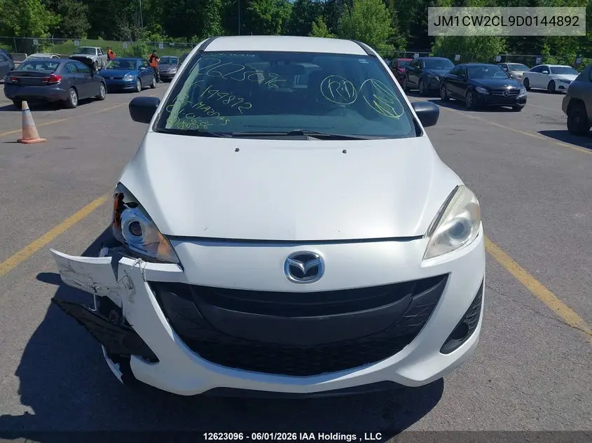2013 Mazda 5 VIN: JM1CW2CL9D0144892 Lot: 12623096
