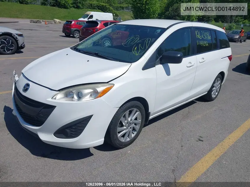 2013 Mazda 5 VIN: JM1CW2CL9D0144892 Lot: 12623096