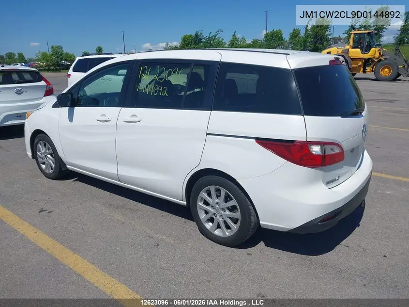 2013 Mazda 5 VIN: JM1CW2CL9D0144892 Lot: 12623096