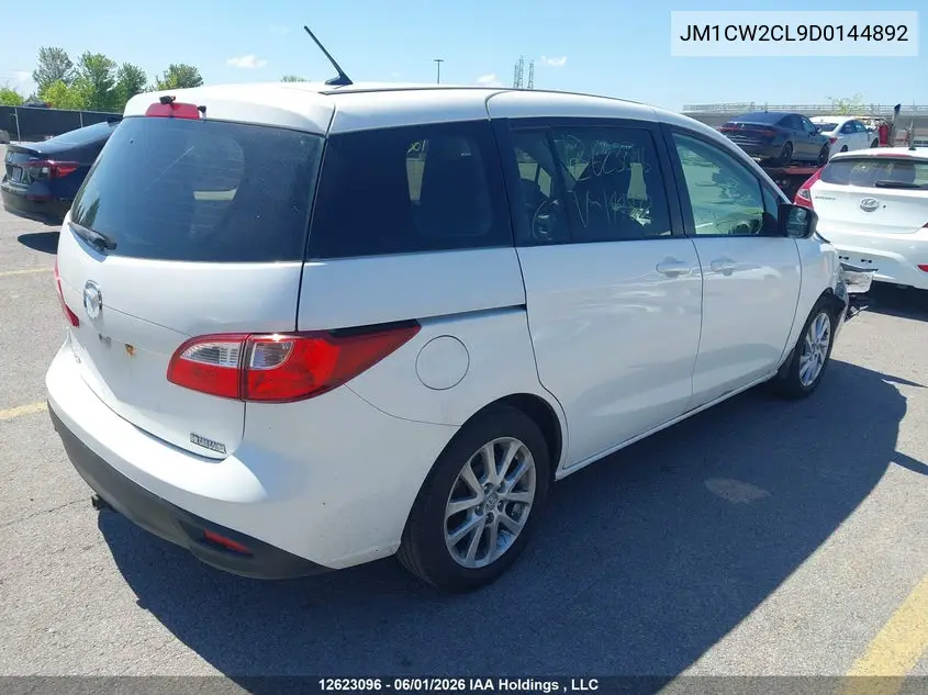 2013 Mazda 5 VIN: JM1CW2CL9D0144892 Lot: 12623096