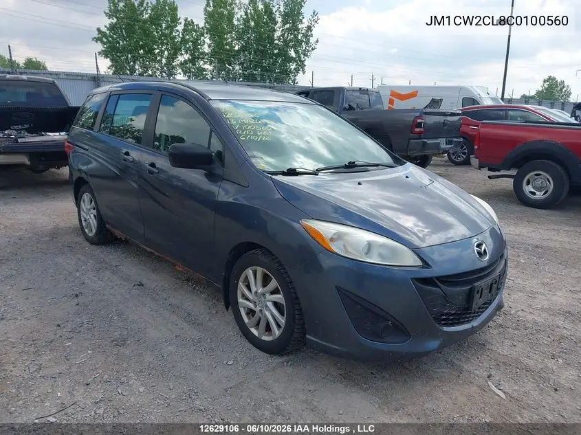 2013 Mazda Mazda5 VIN: JM1CW2CL8C0100560 Lot: 12629106