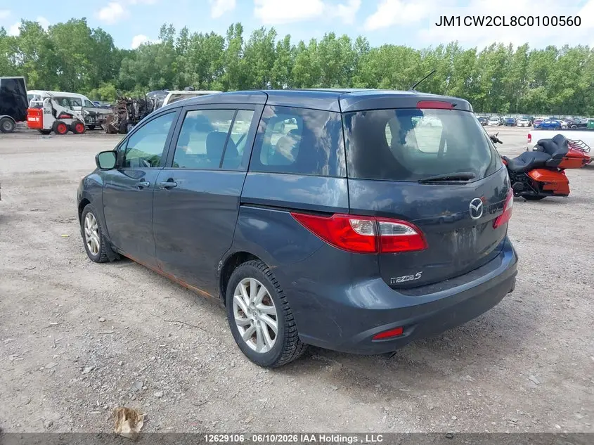2013 Mazda Mazda5 VIN: JM1CW2CL8C0100560 Lot: 12629106